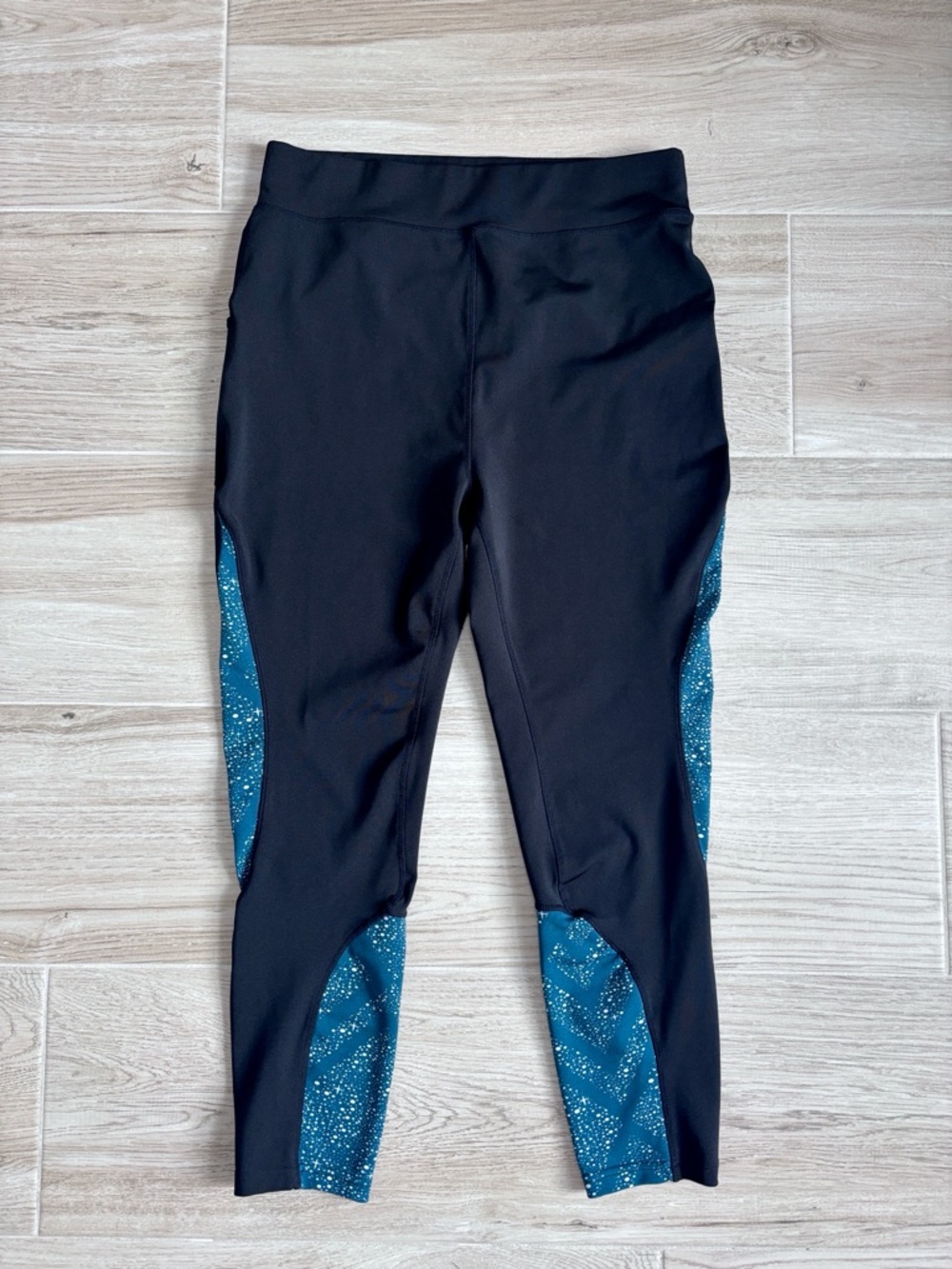 Pop Fit High Waist Leggings Black and Blue Women’s 2XL XXL